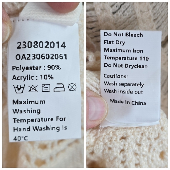 Commense Crochet Maxi-Dress/Cover Up New With Tags - Picture 16 of 16